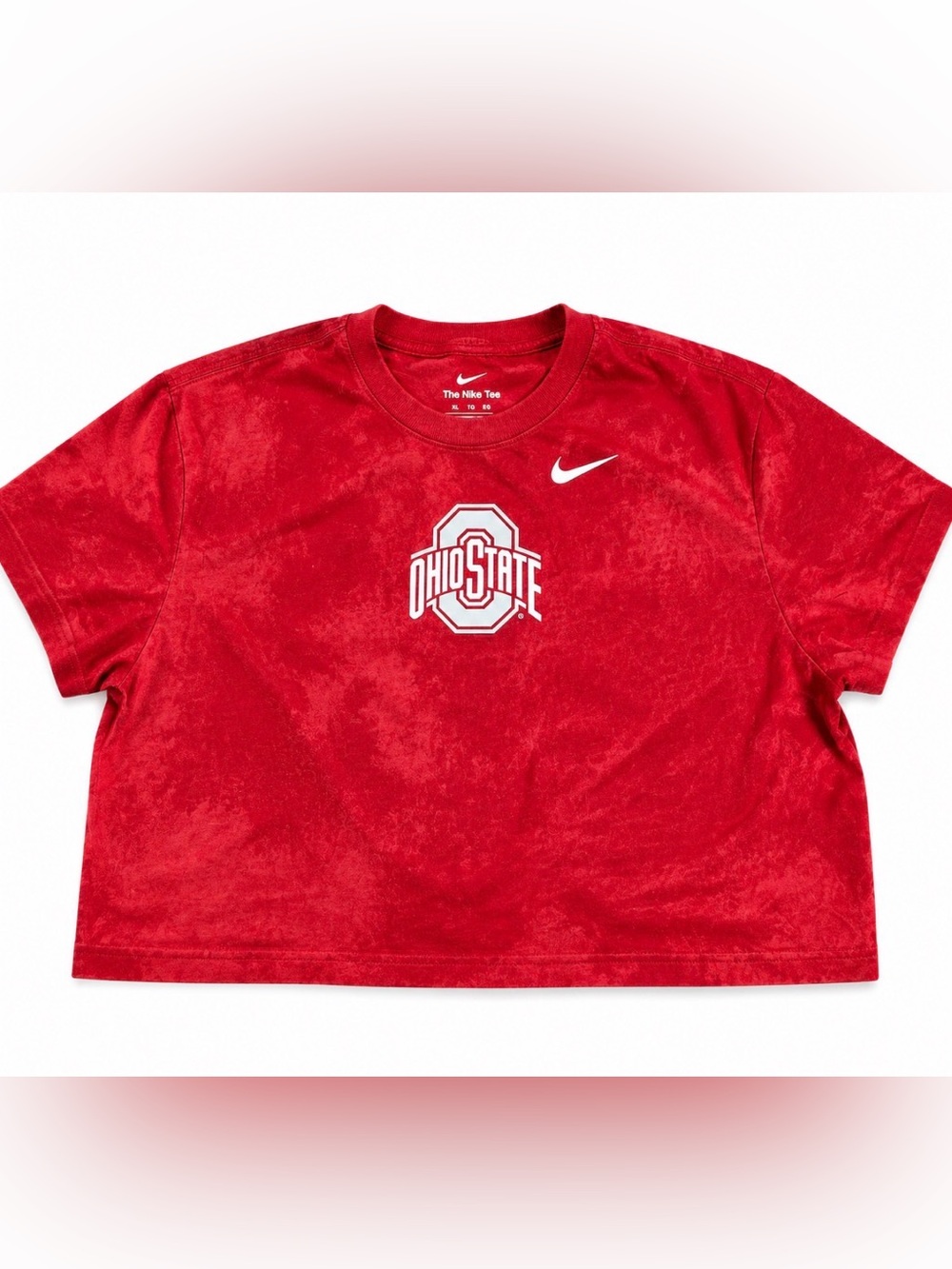 Nike Red Ohio State Short Sleeve crop Tee size xxl